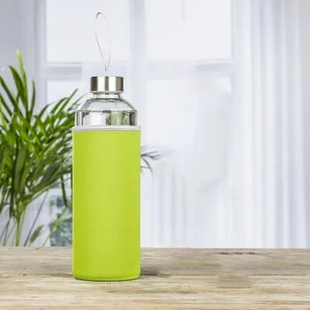 Láhev Haushalt international Láhev na pití s neoprenovým krytem, 1 l, zelená 484004