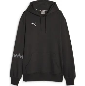 Dámské oblečení PUMA Puma Hoops Team pánská mikina s kapucí černá L ČERNÁ