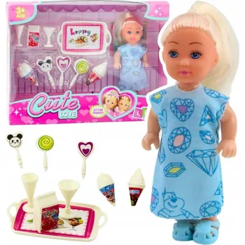 Panenka Sada Mini Panenka Sladké Doplňky Modré Šaty