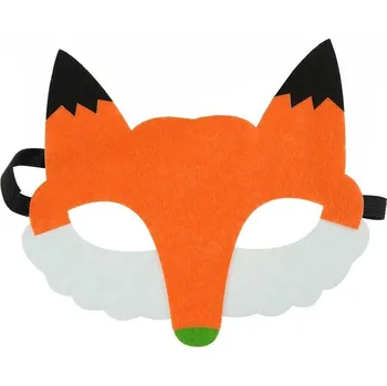 Filcová maska LIŠKA Liška karnevalový kostým maškarní ples