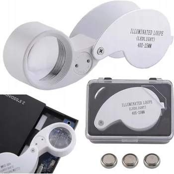 Lupa Verk 09002 klenotnická lupa 2x LED