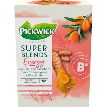 Čaj Pickwick Super Blends Energy 15*1,5g (Kartonové balení : 4 ks)