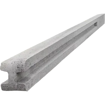 Plotový sloupek Betonový sloupek průběžný na 1,0 m plot (150 cm) hladký