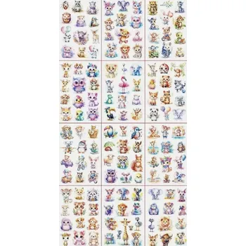 Tetování Dětské dočasné tetování - ZVÍŘÁTKA - metalické - 12 ks (Značka: SPADABRAVO)