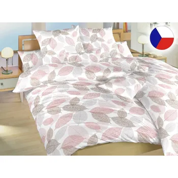 Povlečení flanel Podzim hnědý 2x 70x90, 220x200