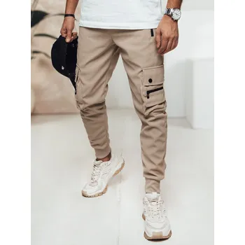 Pánská móda Pánské kalhoty cargo UX4456 Barva: Khaki, Velikost: 2XL