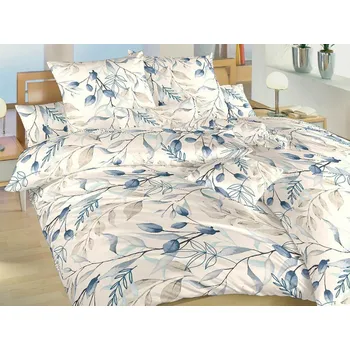 Povlečení Bavlněné francouzské povlečení 220x200, 2x 70x90 KOMFORT Milaya banán