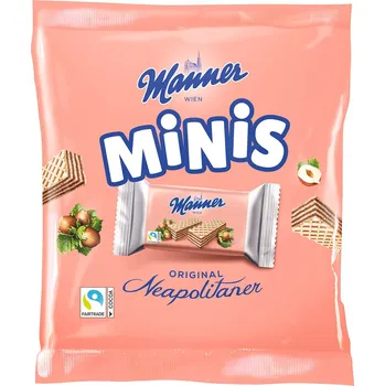 Čokoláda Manner Neapolitaner Minis 10*15g Sáček cena za kartonové balení (Kartonové balení : 8 ks)