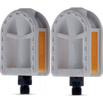 Pedál na kolo Platformové pedály na kolo MTB Městské 12-16 palců lehké plastové šedé