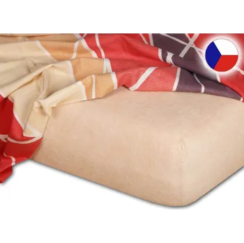 Bytový textil Froté prostěradlo 80x200 EXCLUSIVE medové
