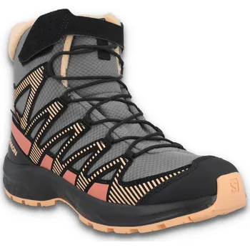 Dívčí obuv Salomon XA PRO V8 Winter CSWP J L47780000 - pewter/black/peach fuzz 34