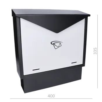 Železářství DOPRODEJ! Schránka poštovní (400x335x100 mm), s tunelem na noviny, max. formát listu: C4