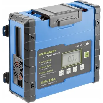 Nabíječka autobaterie Elektronická nabíječka autobaterií Hogert HT8G613 12V 15A