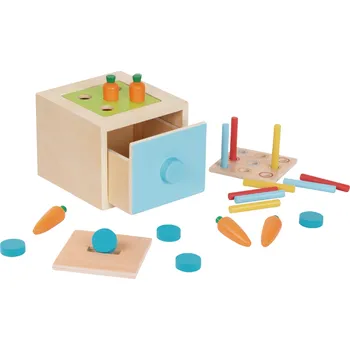 Dřevěná hračka Montessori dřevěná kostka 4 v 1