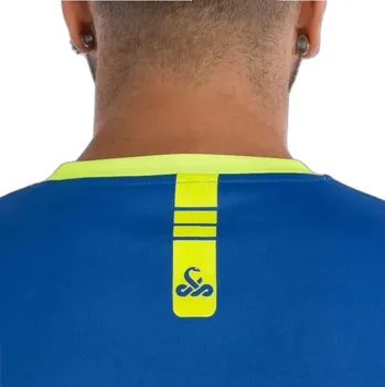 cyklistický dres VIBORA Dres Vibora Poison MODRÁ|ZELENÁ