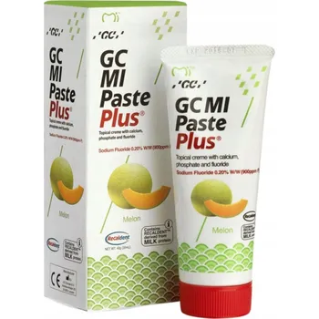 zubní pasta GC Mi Paste Plus pasta s máta a fluoridem pro tekutou sklovinu, 35 ml