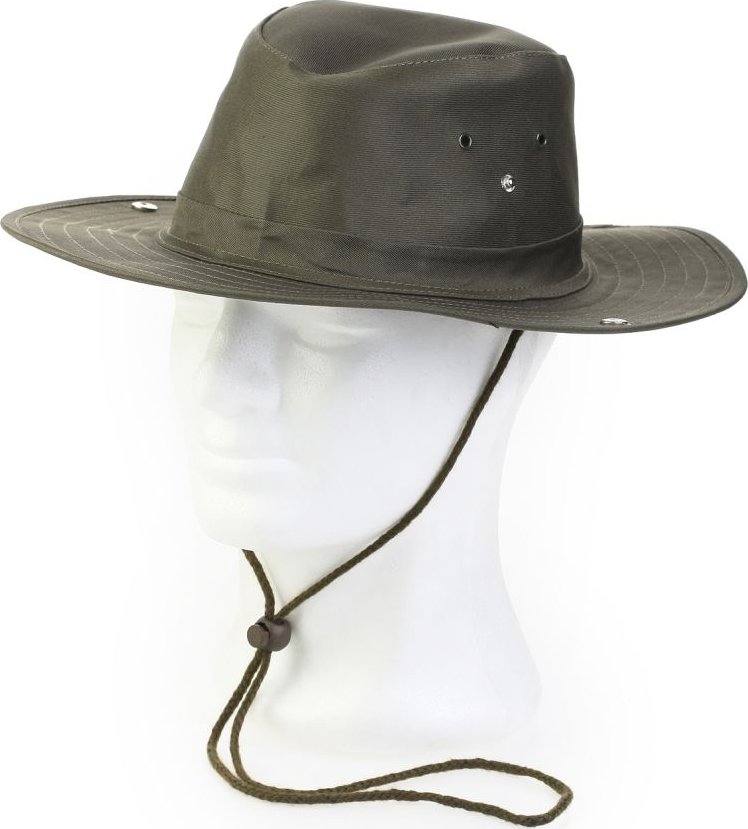 Klobouk australský Olivový, Velikost: XXL - pro obvod hlavy 62cm