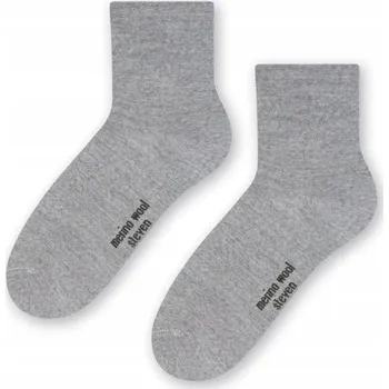Dámské ponožky STEVEN ponožky MERINO VLNA 130 šedé # 29-31
