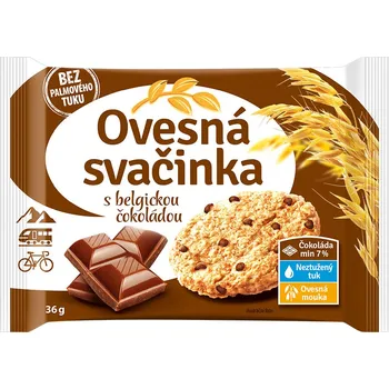 Ovesná svačinka Čokoláda 36g cena za kartonové balení (Kartonové balení : 20 ks)