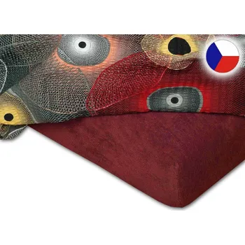 Froté prostěradlo 120x200 EXCLUSIVE bordó