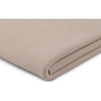 Úplet bambusový elastický žebrovaný - tunel METRÁŽ - 1 béžová světlá