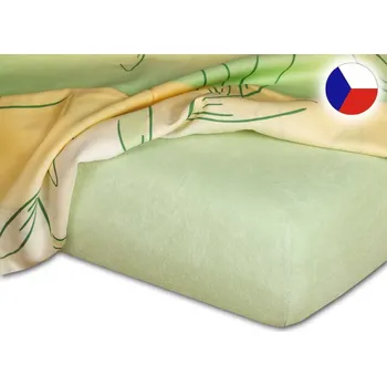 Bytový textil Froté prostěradlo 100x220 EXCLUSIVE hráškové