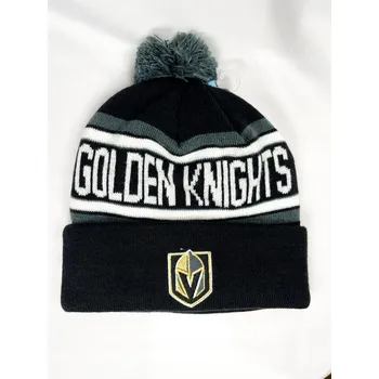 Čepice Dětská zimní čepice Vegas Golden Knights NHL Jacquard Cuffed Knit With Pom