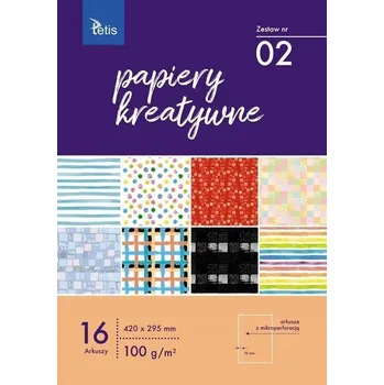 Obraz Barevný papír A3 Tetis, 16 listů, 100 g/m2