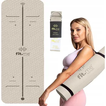 podložka na cvičení Podložka na cvičení Fit.Me 183 cm x 61 cm hnědá