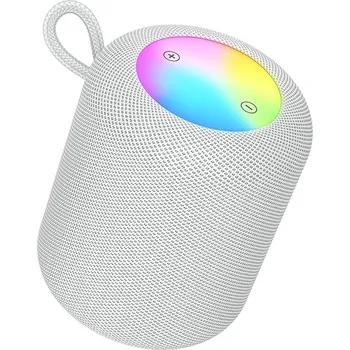 Bluetooth reproduktor HOCO HC30 bezdrátový bluetooth reproduktor, 1800mAh/ 5W/ 470g/ LED RGB podsvícení/ šedý