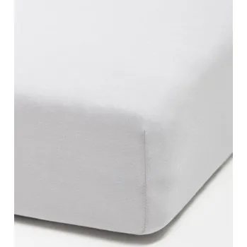 Prostěradlo Sinsay - Napínací prostěradlo z&nbsp;bavlněného jersey s&nbsp;gumou - šedá - 5103T-09X - 5103T-09X-ONE-16