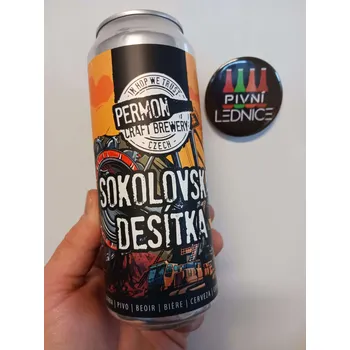 Pivo Permon Sokolovská desítka 10°/4% 0,5l