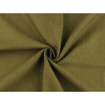 Bavlna surová METRÁŽ - 6 (20) zelená khaki