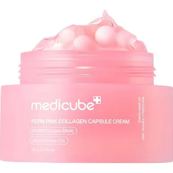 Pleťový krém Medicube – PDRN Pink Collagen Capsule Cream – Regenerační pleťový krém s kolagenem a PDRN – 55 ml