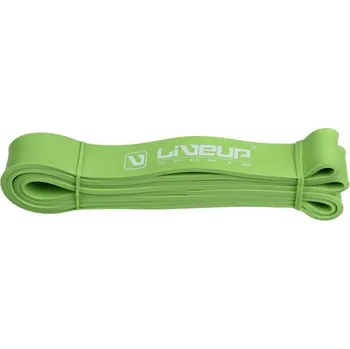 LiveUp Aerobic guma posilovací guma 208 x 0,45 cm zelená M