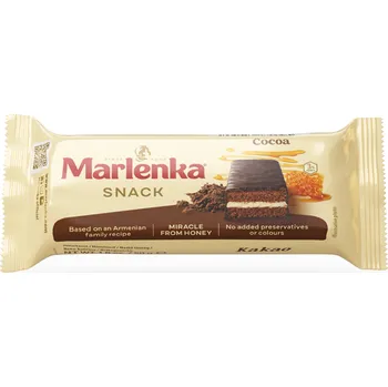 Marlenka Kakaový medový Snack 50 g Trvanlivě pečivo Marlenka Kakaový medový Snack 50 g
