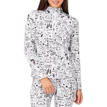 Pánské termoprádlo Dámské funkční triko KRIMSON KLOVER Graffiti Top White - L