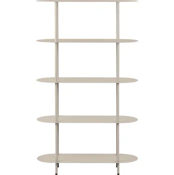 Knihovna House Nordic Kovový regál RIETI 150x90cm světlý 3251011