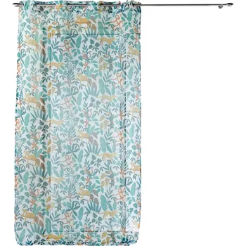 Sprchový závěs Douceur d'Intérieur Dětská záclona Jungle story bílá 140 x 240 cm