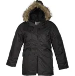 US Letecká Parka N3B Černá TEESAR, Velikost: M