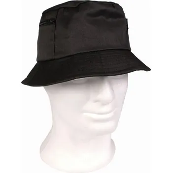 Klobouk Lovecký klobouk s kapsičkou Černý, Velikost: L - 59cm