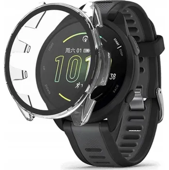 Pouzdro na mobilní telefon 2v1 POUZDRO + TVRZENÉ SKLO KRYT pro GARMIN FORERUNNER 165