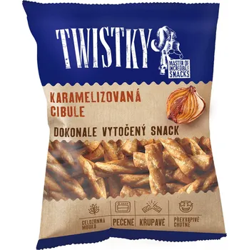 Twistky pečené & cibule karamalizovaná 180g (Kartonové balení : 15 ks)