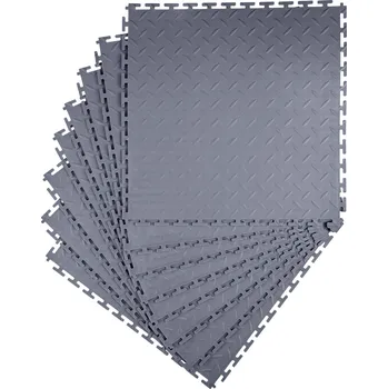 Venkovní dlažba VEVOR Protiskluzové dlaždice do garáže 8 ks 51,3 x 0,5 cm