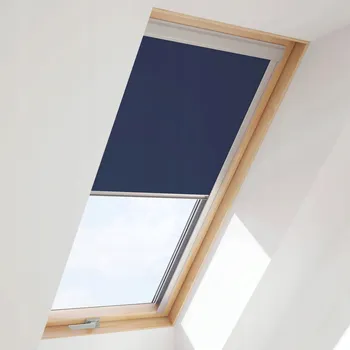 Roleta Střešní roleta RoofLite+ zatemňovací modrá 78x140 cm v kazetě
