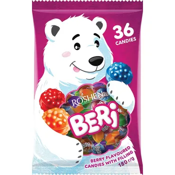 Bonbon Roshen Beri 200g cena za kartonové balení (Kartonové balení : 12 ks)