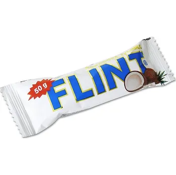 Cukrovinka Flint Bílý kokos tyč 50g cena za kartonové balení (Kartonové balení : 35 ks)