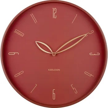 Hodiny Karlsson, Nástěnné hodiny Petals, červené - Formadore