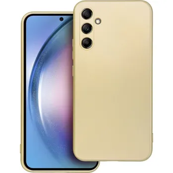 Pouzdro na mobilní telefon METALLIC Soft Case pouzdro / kryt pro Samsung Galaxy A34 5G gold / zlatá