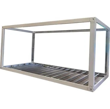 Skladový kontejner Kontejnerový rám 7016 6x2,5 m rovná střecha šedý